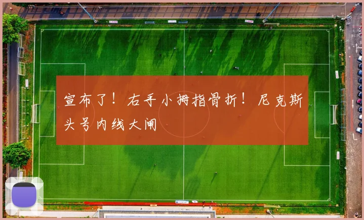 宣布了！右手小拇指骨折！尼克斯头号内线大闸
